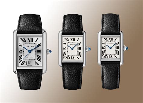 cartier tank ladies automatic|cartier tank must size comparison.